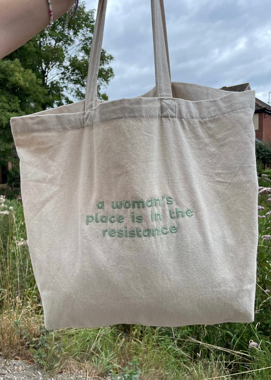 A WOMAN'S PLACE RECYCLED TOTE BAG