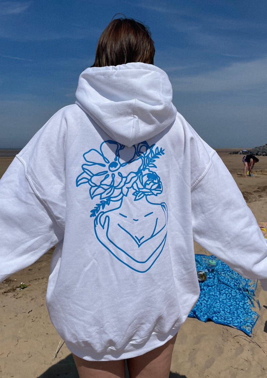 SELF ACCEPTANCE HOODIE- WHITE