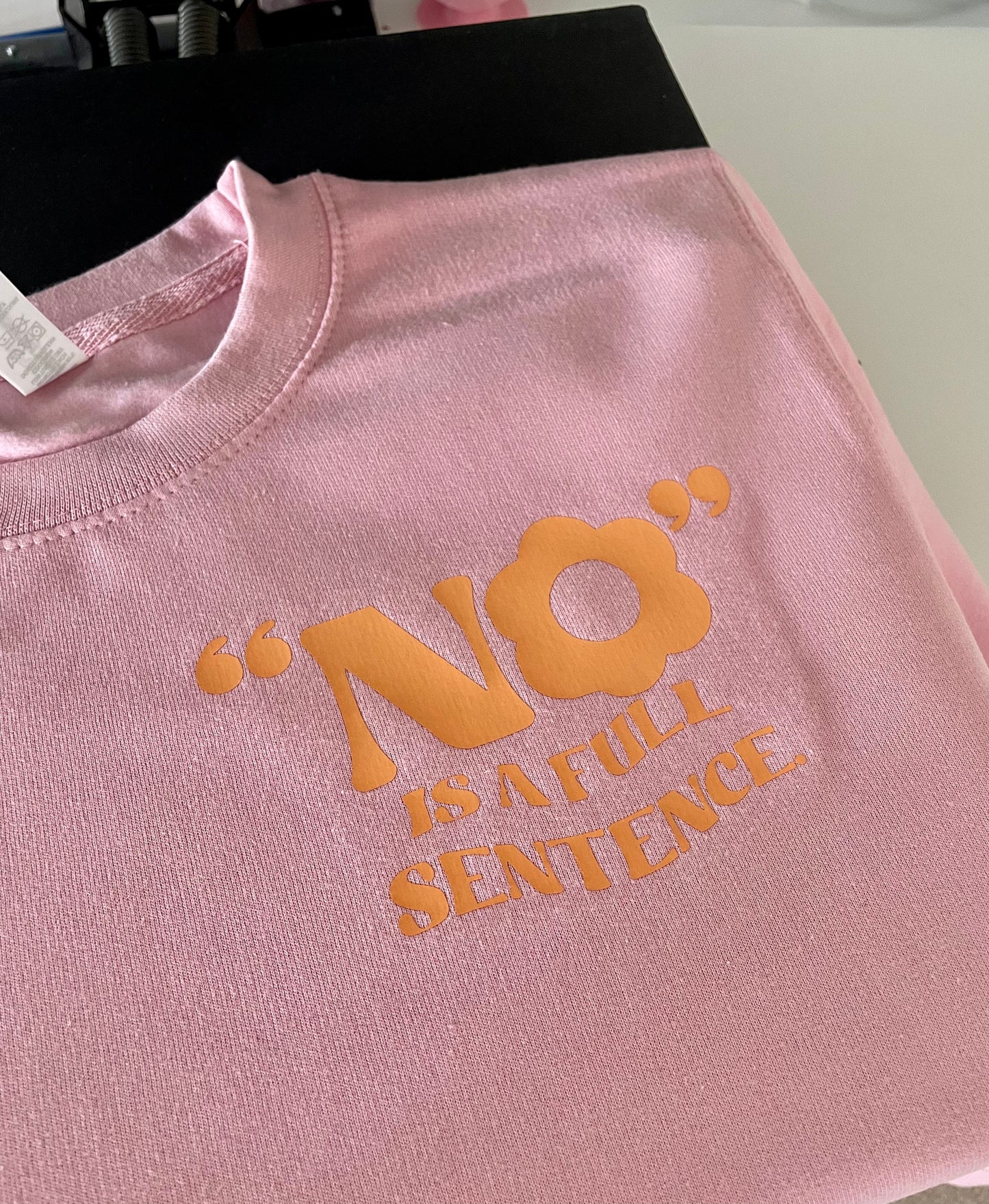 No can also sound like Pink sweatshirt